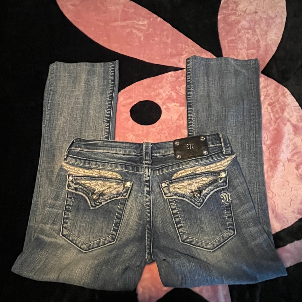 Miss Me w Iconic Wings Bootcut